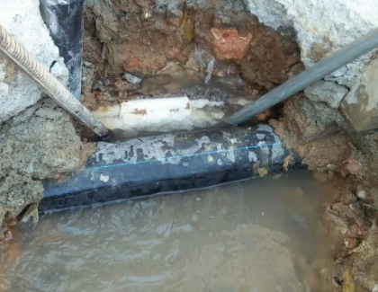 元宝测漏水之水管漏水